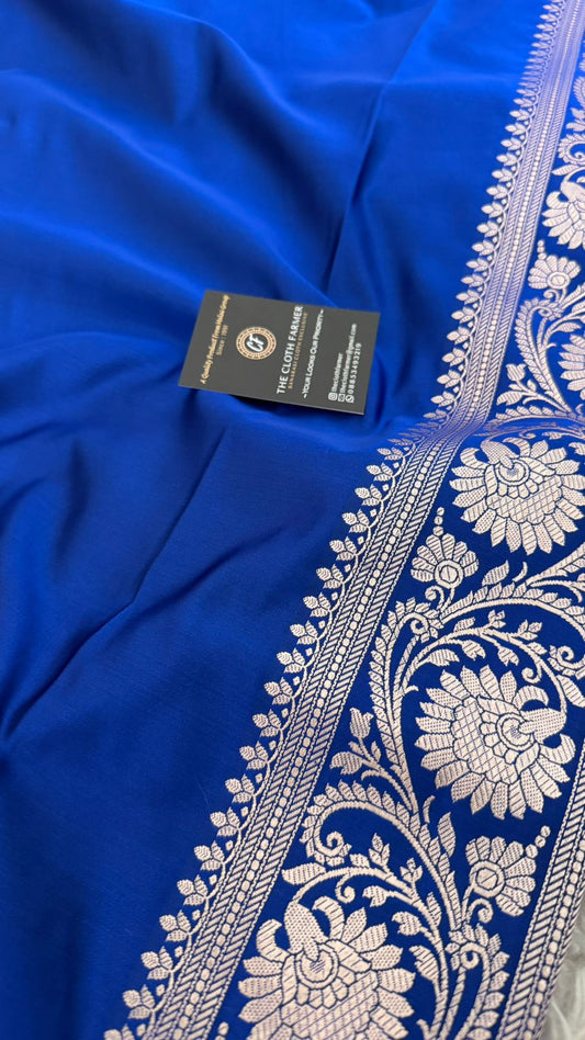 ROYAL BLUE COLOR MASHRU SILK SAREE