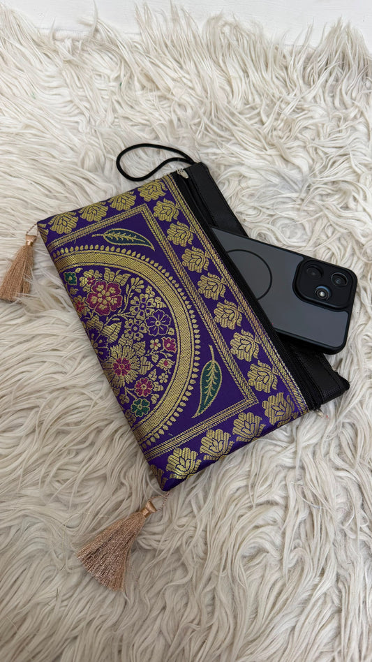 BANARASI ROYAL BLUE COLOR WALLET