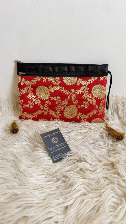 RED COLOR BANARASI KIMKHAB POTLI