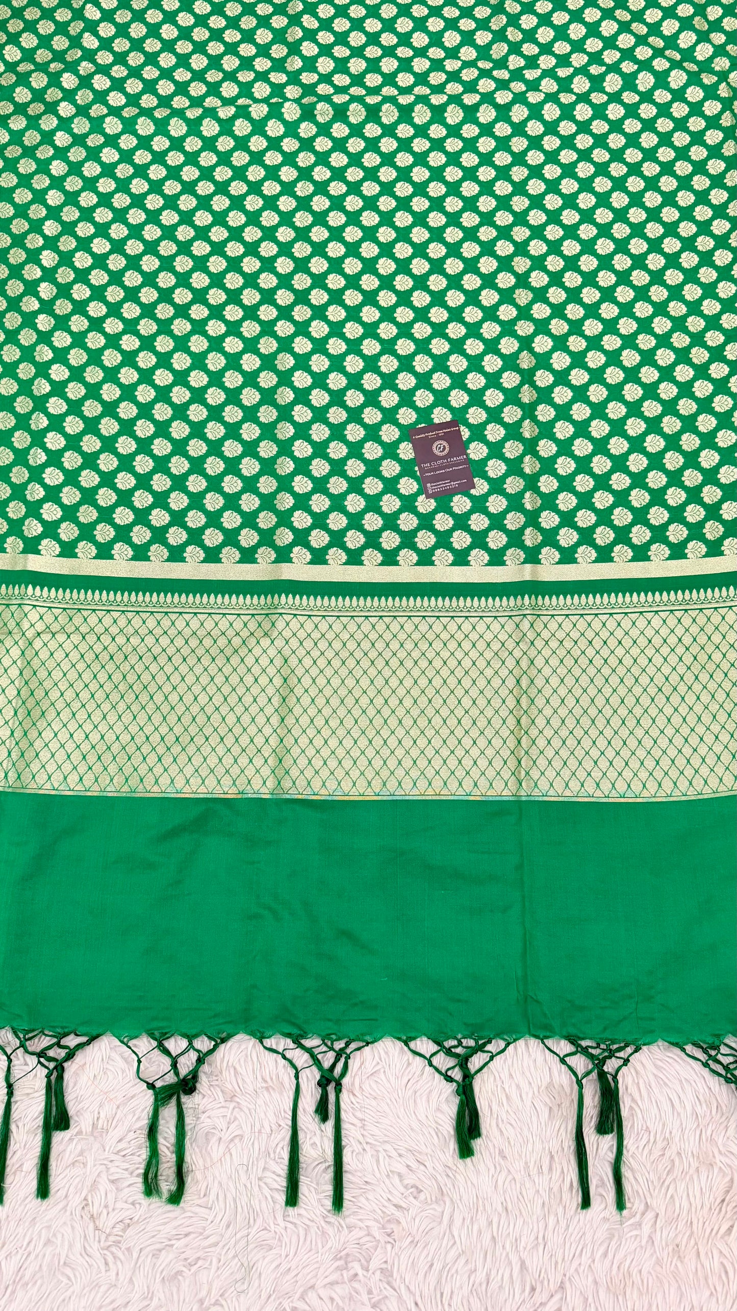 MASHRU SILK GREEN COLOR DUPATTA