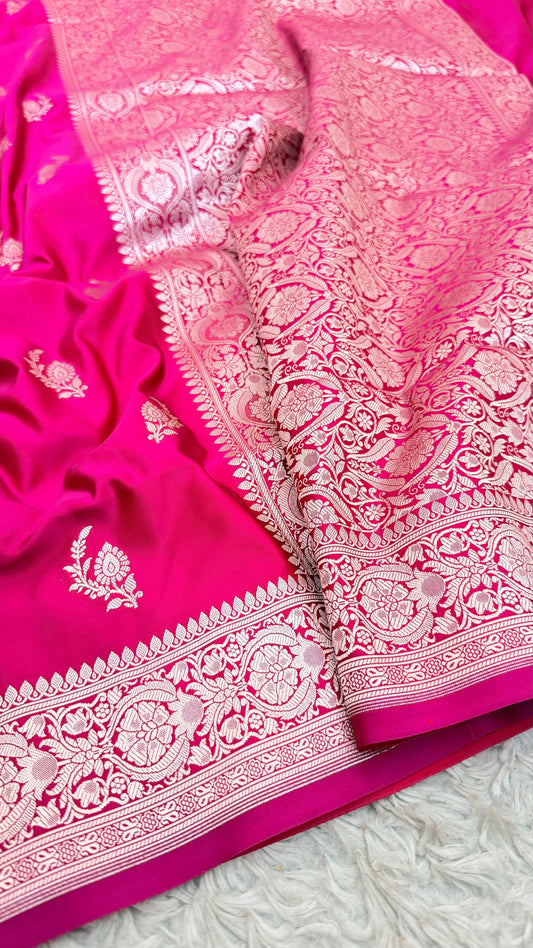 RANI PINK BUTI MASHRU KATAAN SILK