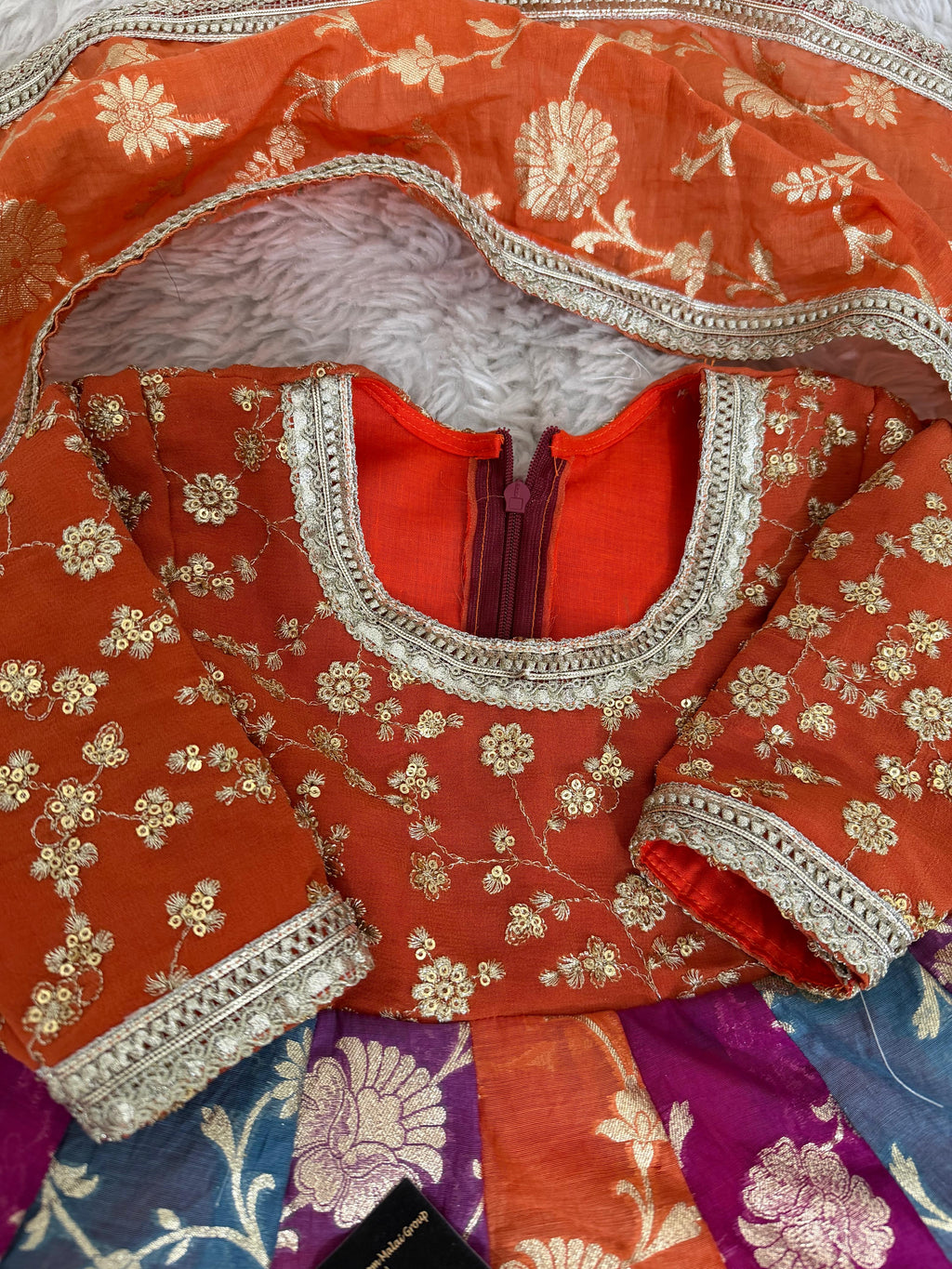 MULTI SHADE ANARKALI FROCK