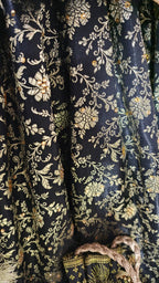 BLACK BANARASI KIMKHAB GHARARA