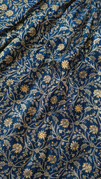 BLUE BANARASI KIMKHAB GHARARA WITH DESIGHNER DUPATTA