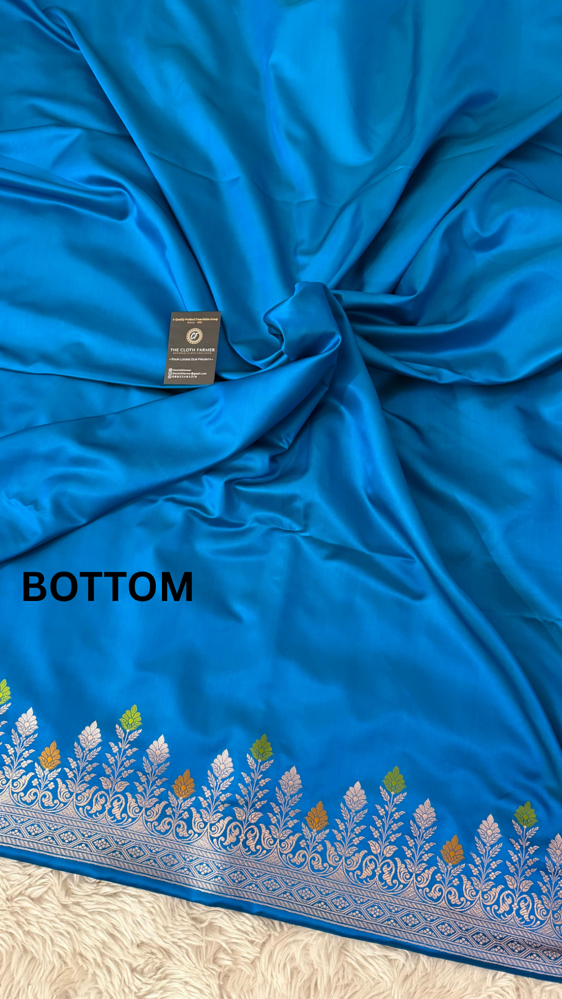 SKY BLUE MASHRU SILK 3 PIECE SUIT