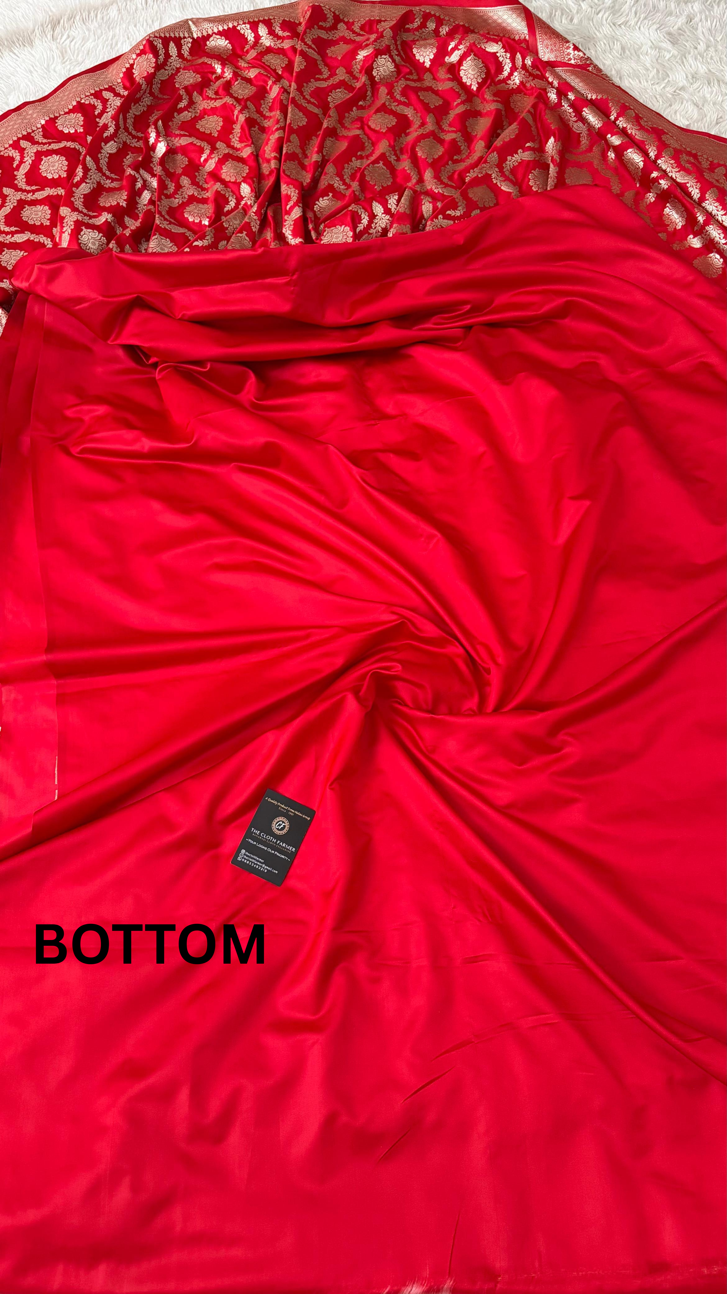 RED COLOR MASHRU SILK 3 PIECE SUIT