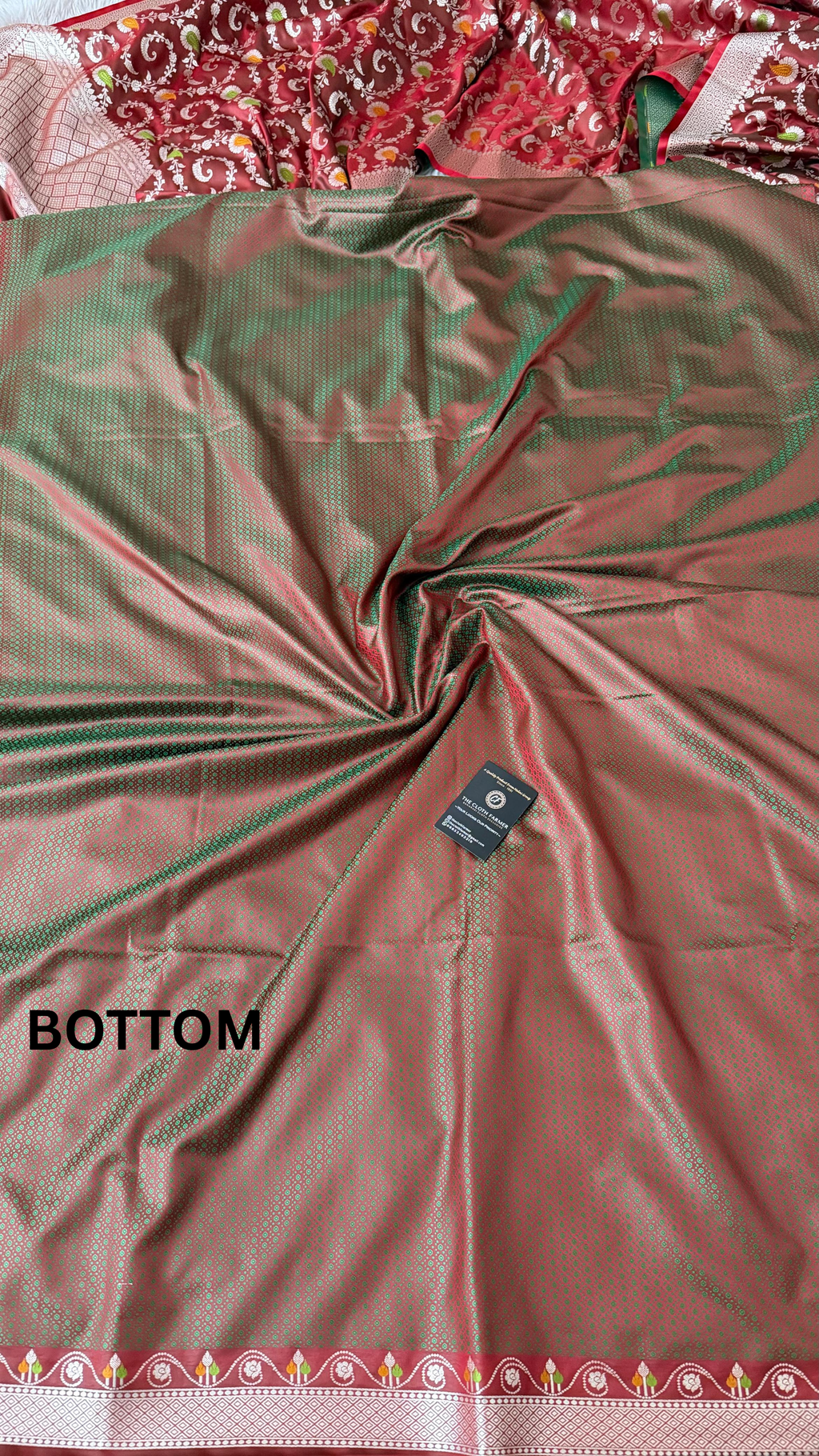 BRIGHT MAROON MASHRU SILK 3 PIECE SUIT