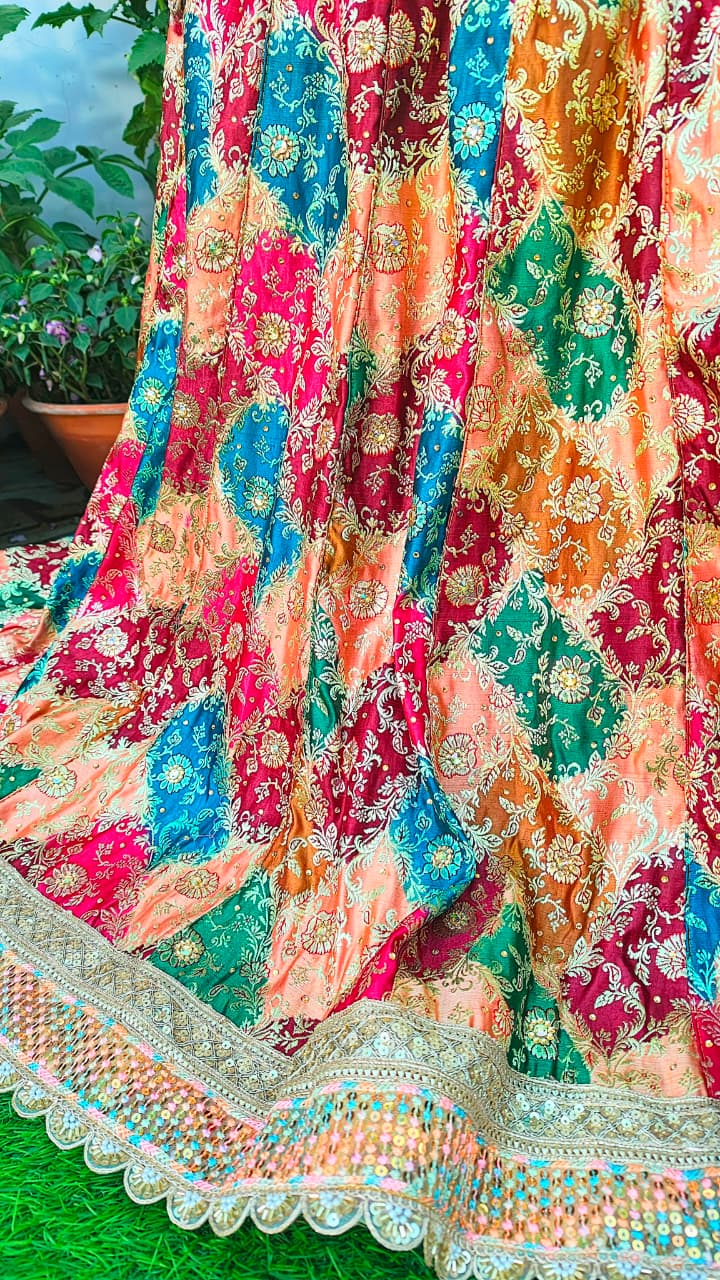 BANARASI CHTRAPATI GHARARA KATAN SILK BASED