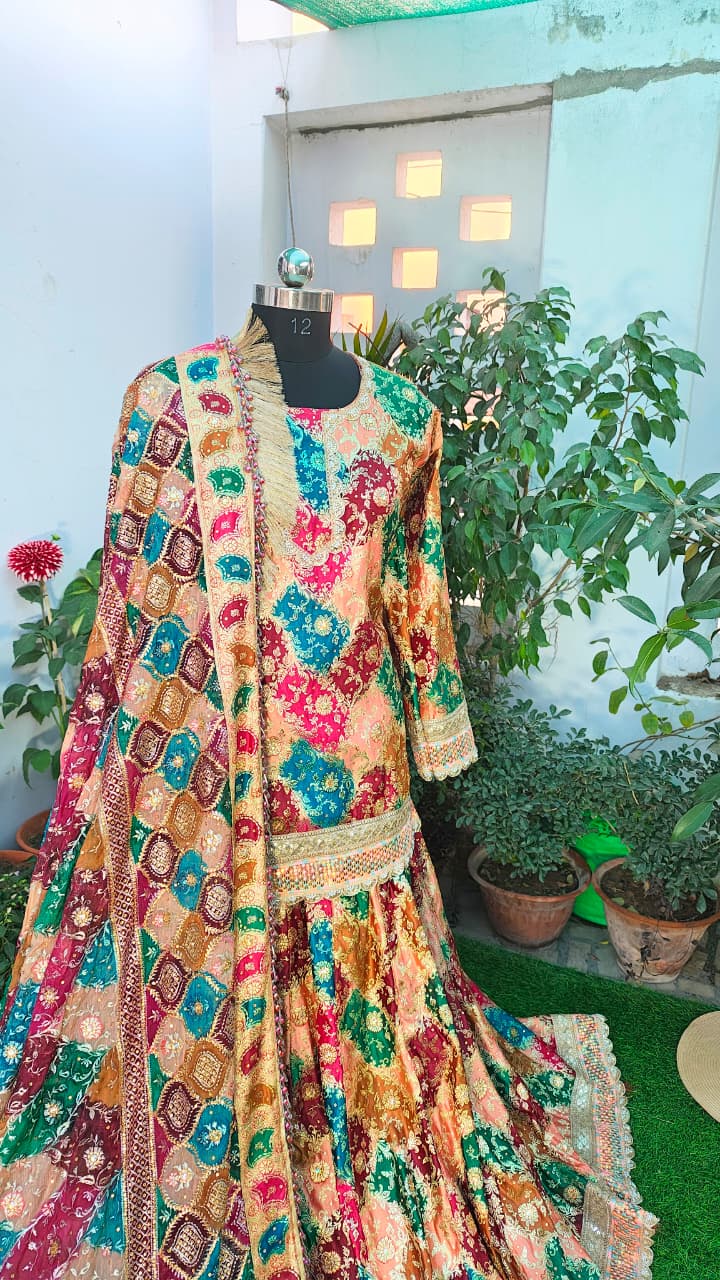 BANARASI CHTRAPATI GHARARA KATAN SILK BASED