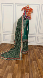 SOFT VISCOSE GEORGETTE BOARDER WORK GHARARA