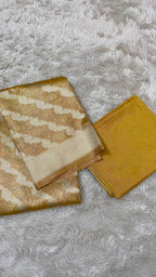 PASTLE GOLD TISSUE 3 PIECE SUIT