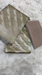 PASTLE GREY TISSUE 3 PIECE SUIT