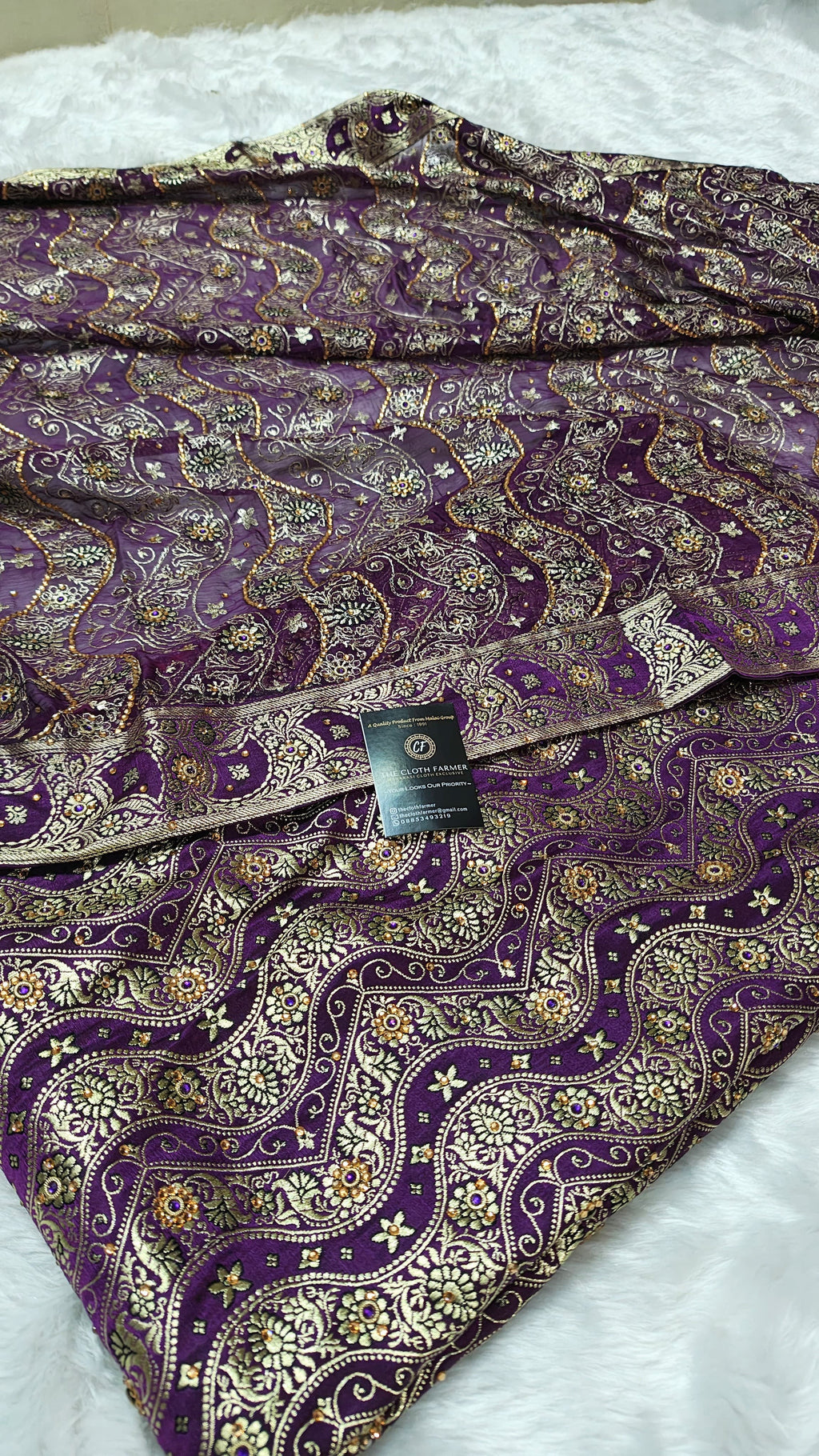 Uda Zig Zag 2 Mashru Silk Banarasi Gharara