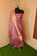 Banarasi cotton Silk 3 Piece Suit