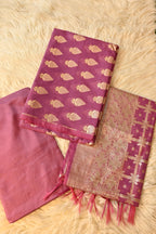 Banarasi cotton Silk 3 Piece Suit