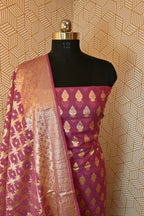 Banarasi cotton Silk 3 Piece Suit