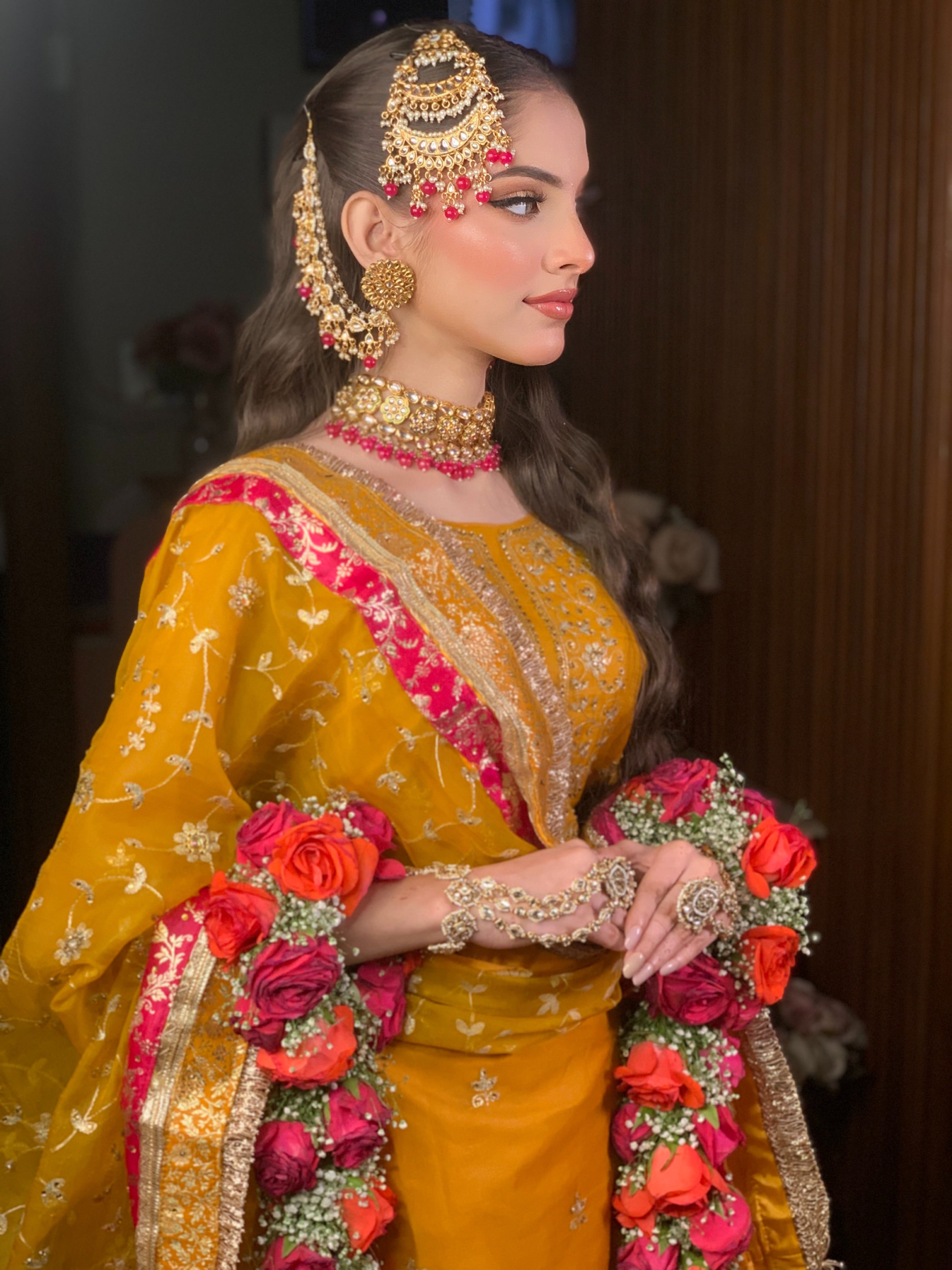 BRIDAL HALDI SPECIAL ORGANZA SILK SPECIAL GHARARA