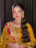 BRIDAL HALDI SPECIAL ORGANZA SILK SPECIAL GHARARA