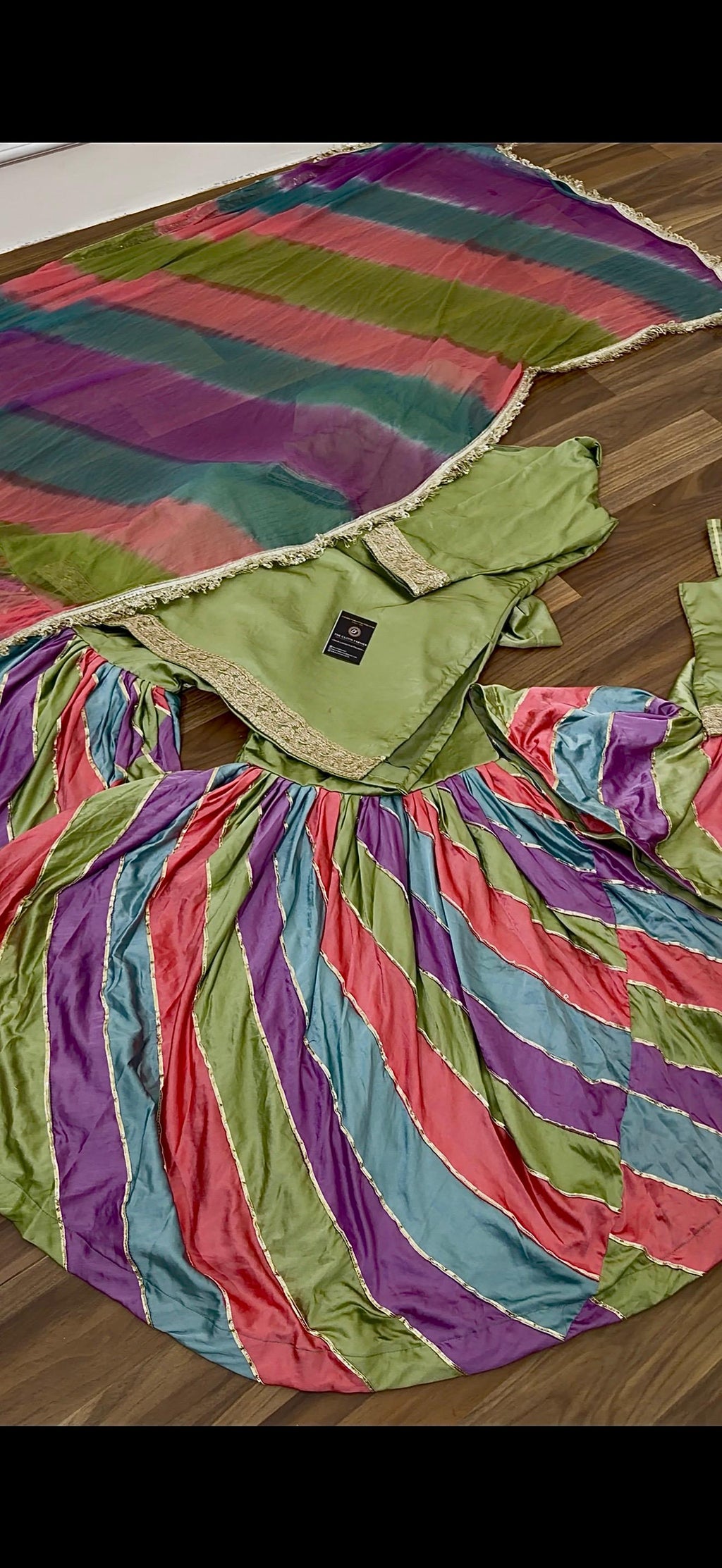 MULTI COLOR GHARARA WITH GOTA PATTI