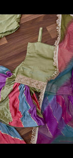 MULTI COLOR GHARARA WITH GOTA PATTI