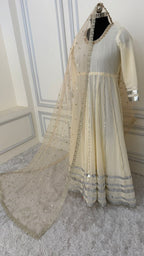 GEORGETTE FABRIC BASED GOTA PATTI ANARKALI