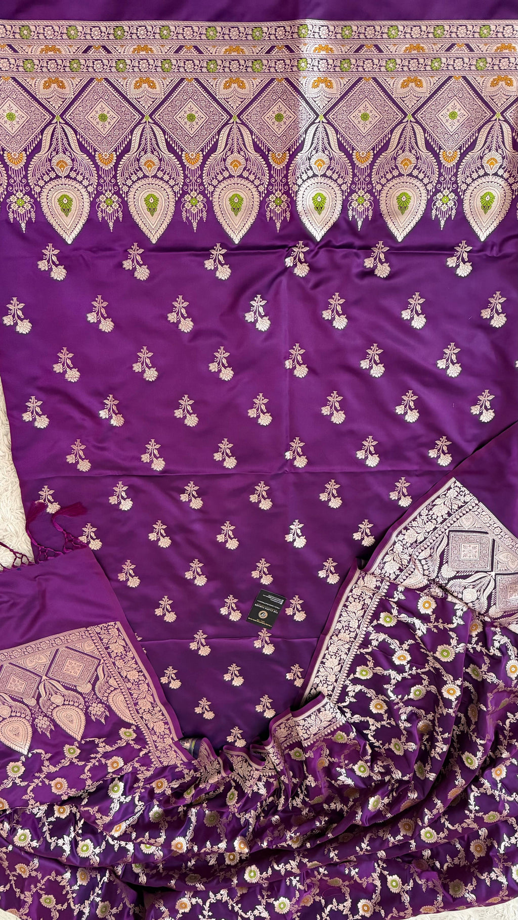 PURPLE COLOR MASHRU SILK 3 PIECE SUIT