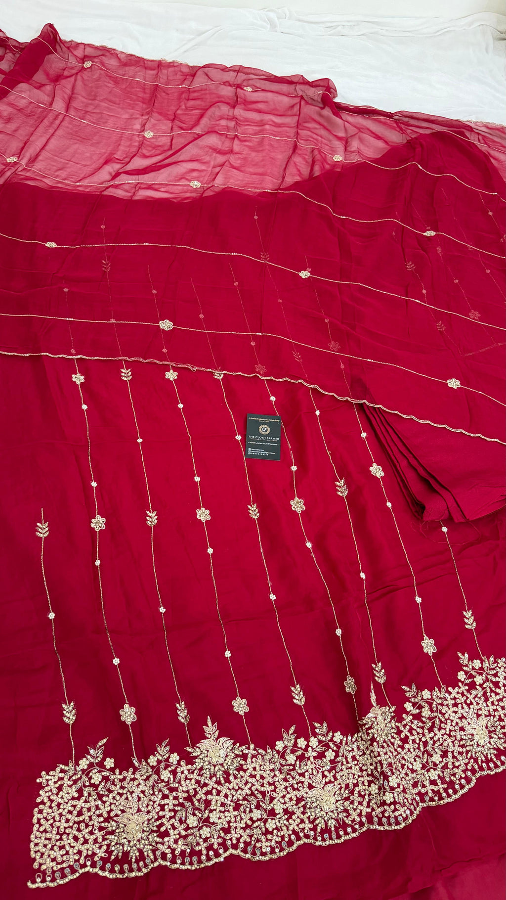 RICH ZARKAN WORK SILKY ORGANZA SILK 3 PIECE SUIT