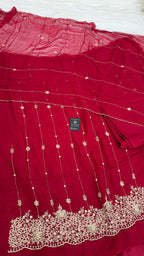 RICH ZARKAN WORK SILKY ORGANZA SILK 3 PIECE SUIT