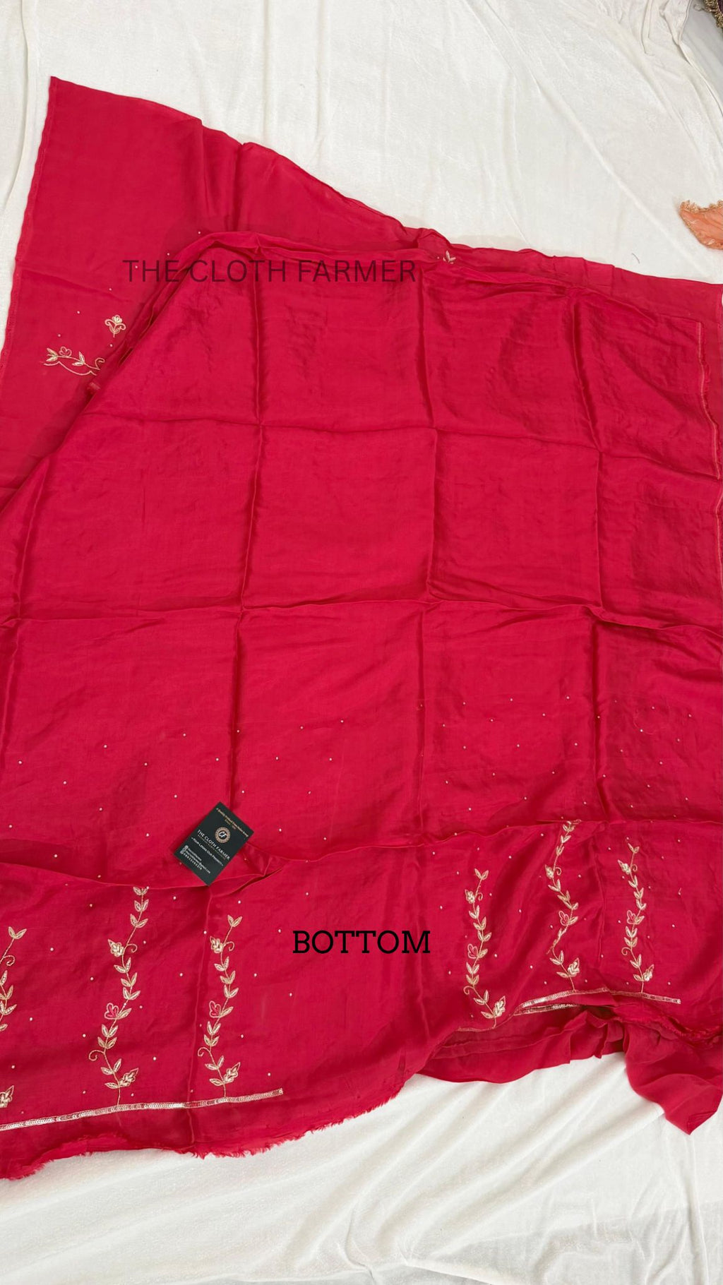 SILKY ORGANZA SILK VERTICAL DESIGHN 3 PIECE SUIT