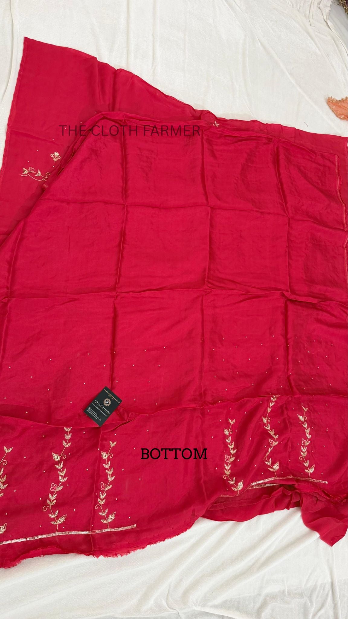 SILKY ORGANZA SILK VERTICAL DESIGHN 3 PIECE SUIT