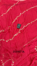 SILKY ORGANZA SILK VERTICAL DESIGHN 3 PIECE SUIT