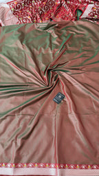 BRIGHT MAROON MASHRU SILK 3 PIECE SUIT