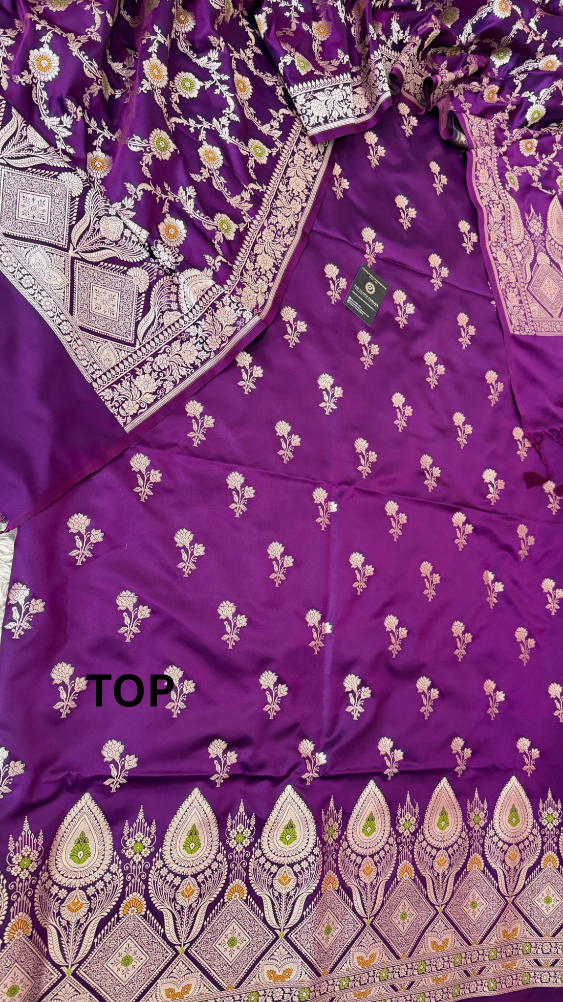 PURPLE COLOR MASHRU SILK 3 PIECE SUIT