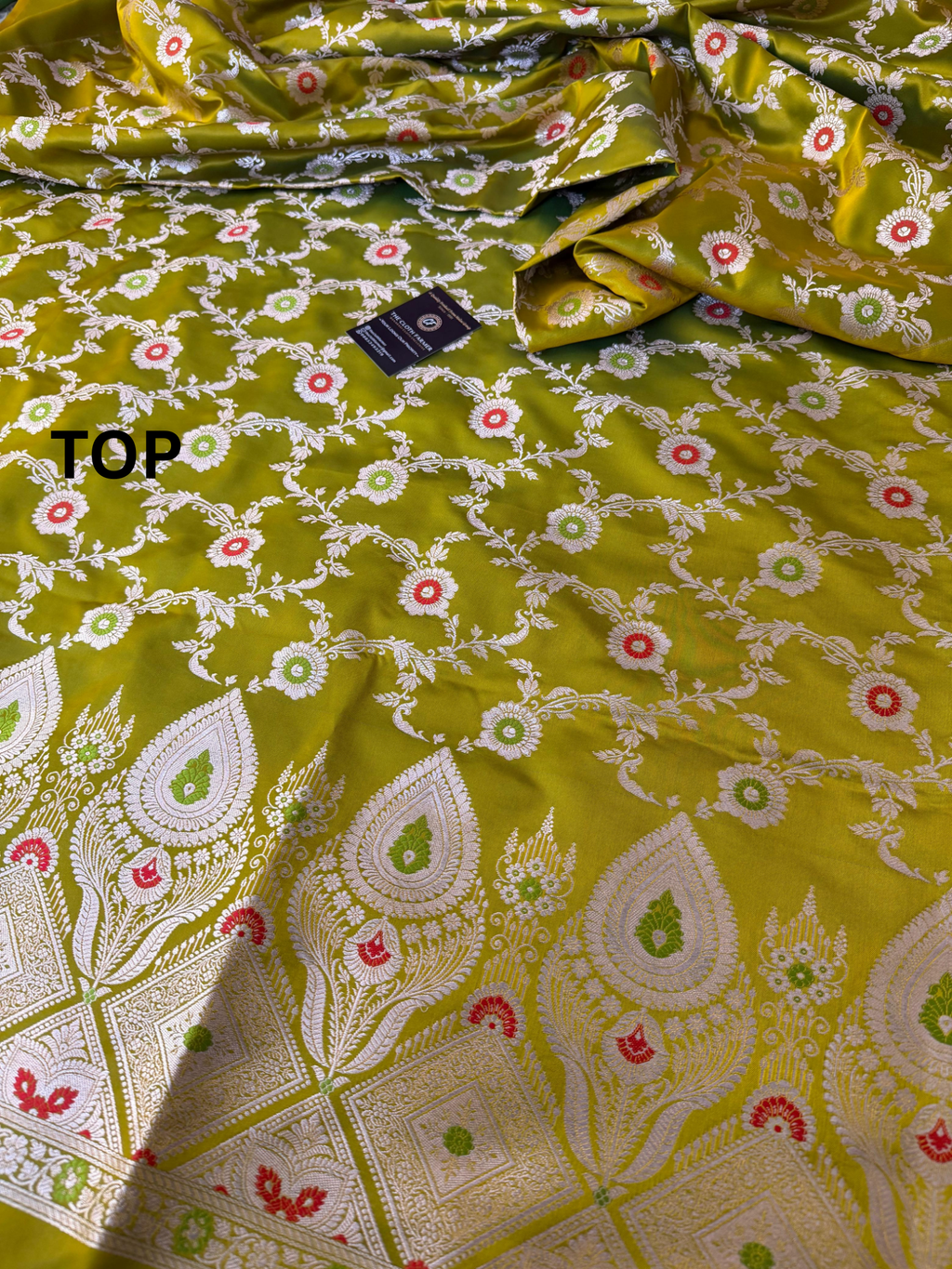 PARROT COLOR MASHRU SILK 3 PIECE SUIT