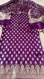 PURPLE COLOR MASHRU SILK 3 PIECE SUIT