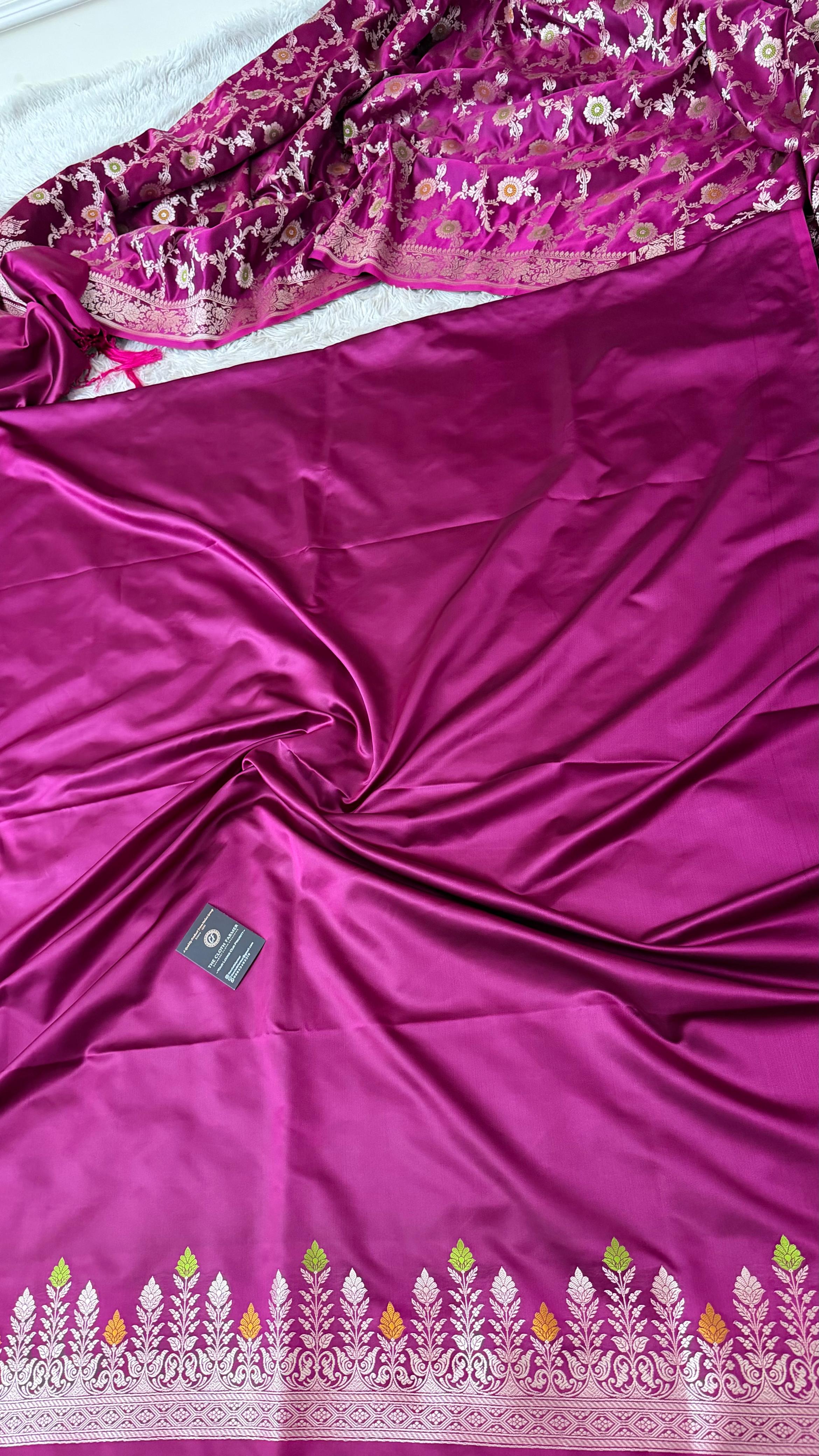 WINE COLOR MASHRU SILK 3 PIECE SUIT