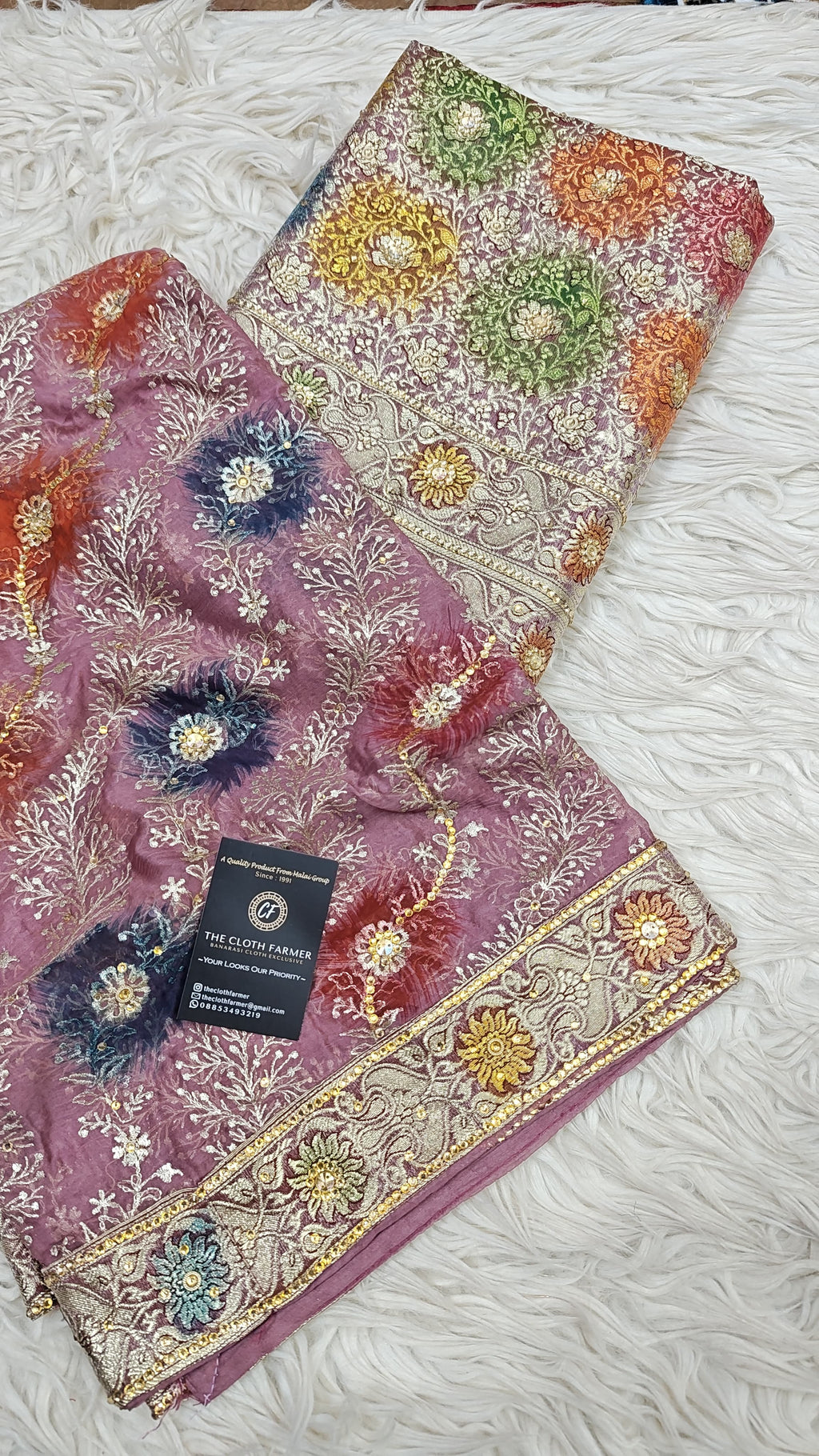 Taffy Pink Banarasi Kimkhab Silk 3 Piece Suit