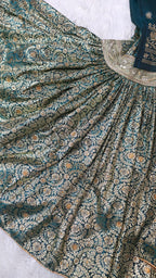 KIMKHAB GHARARA  WITH EMBROIDERED KURTI