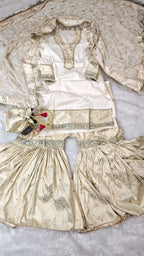 OFF WHITE KIMKHAB GHARARA