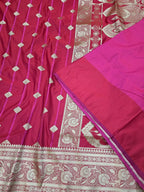 RAANI PINK MASHRU SILK SAREE WITH BOOTI AND TANCHUI PATTERS