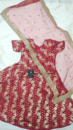 MAROON KIDS LEHENGA