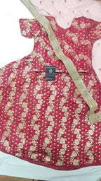 MAROON KIDS LEHENGA