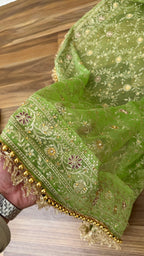 PISTA BABY PINK CONTRAST GHARARA