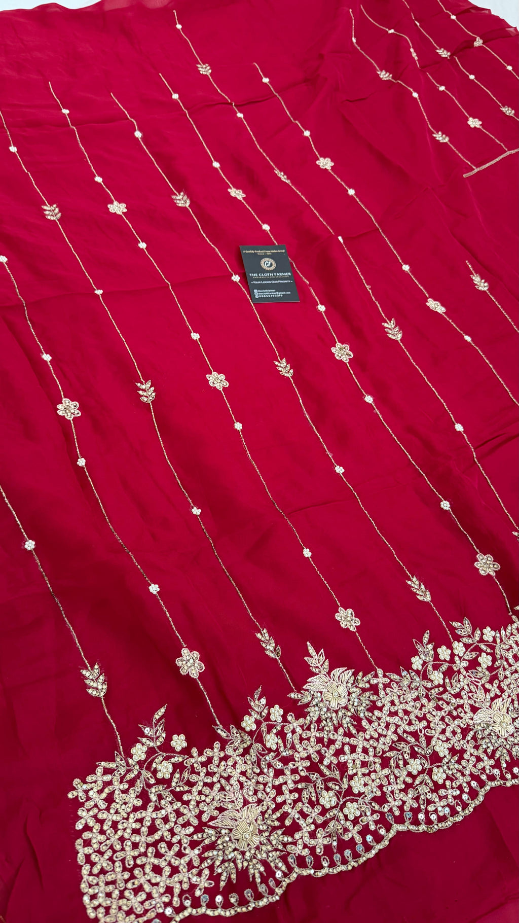 RICH ZARKAN WORK SILKY ORGANZA SILK 3 PIECE SUIT