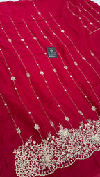 RICH ZARKAN WORK SILKY ORGANZA SILK 3 PIECE SUIT