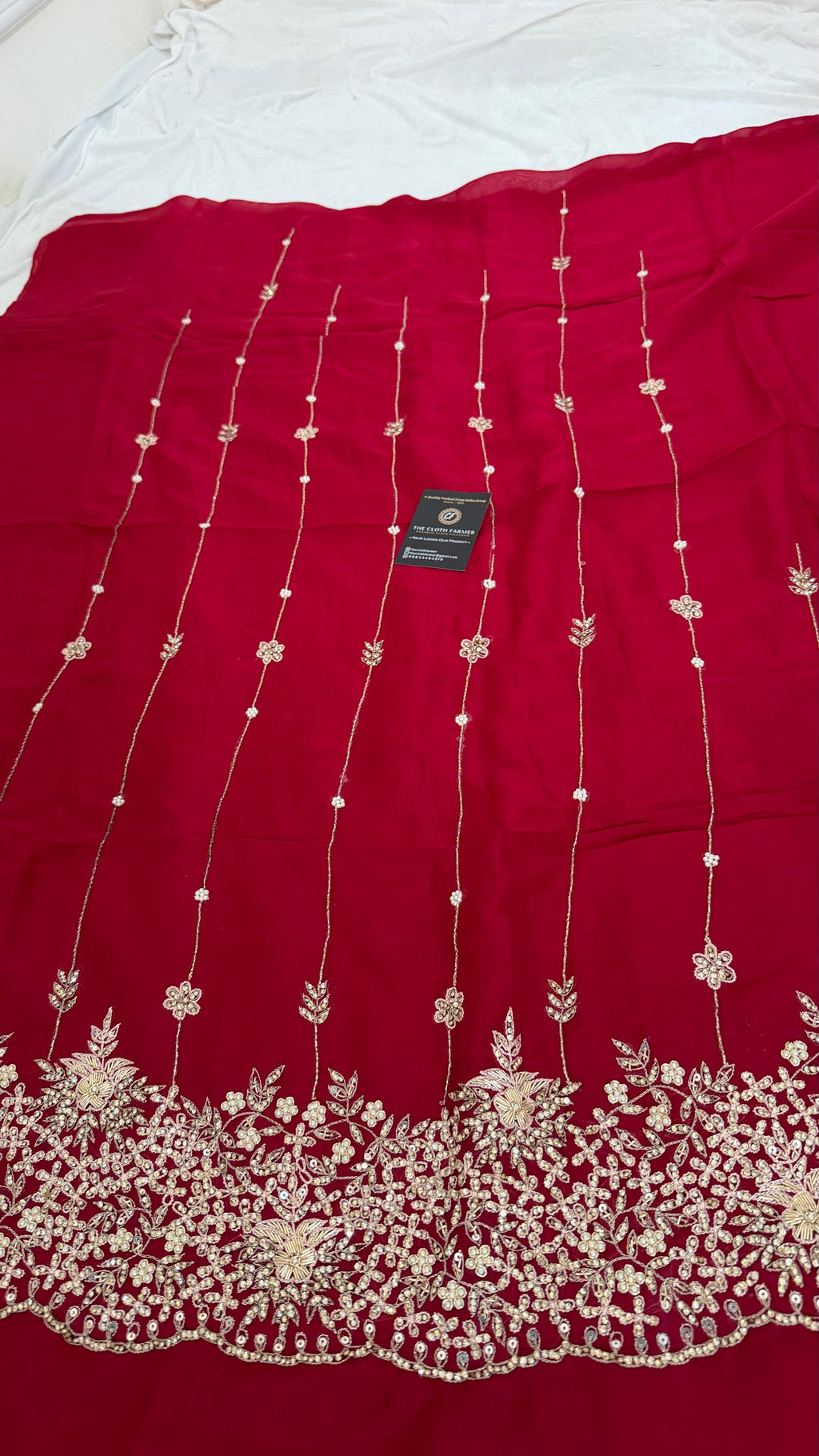 RICH ZARKAN WORK SILKY ORGANZA SILK 3 PIECE SUIT