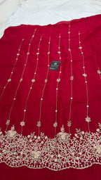 RICH ZARKAN WORK SILKY ORGANZA SILK 3 PIECE SUIT