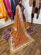 MUSTARD PURPLE FARSHI LEHENGA