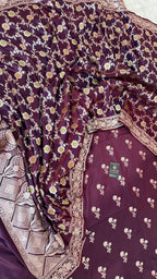 GARNIETTE COLOR MASHRU SILK 3 PIECE SUIT