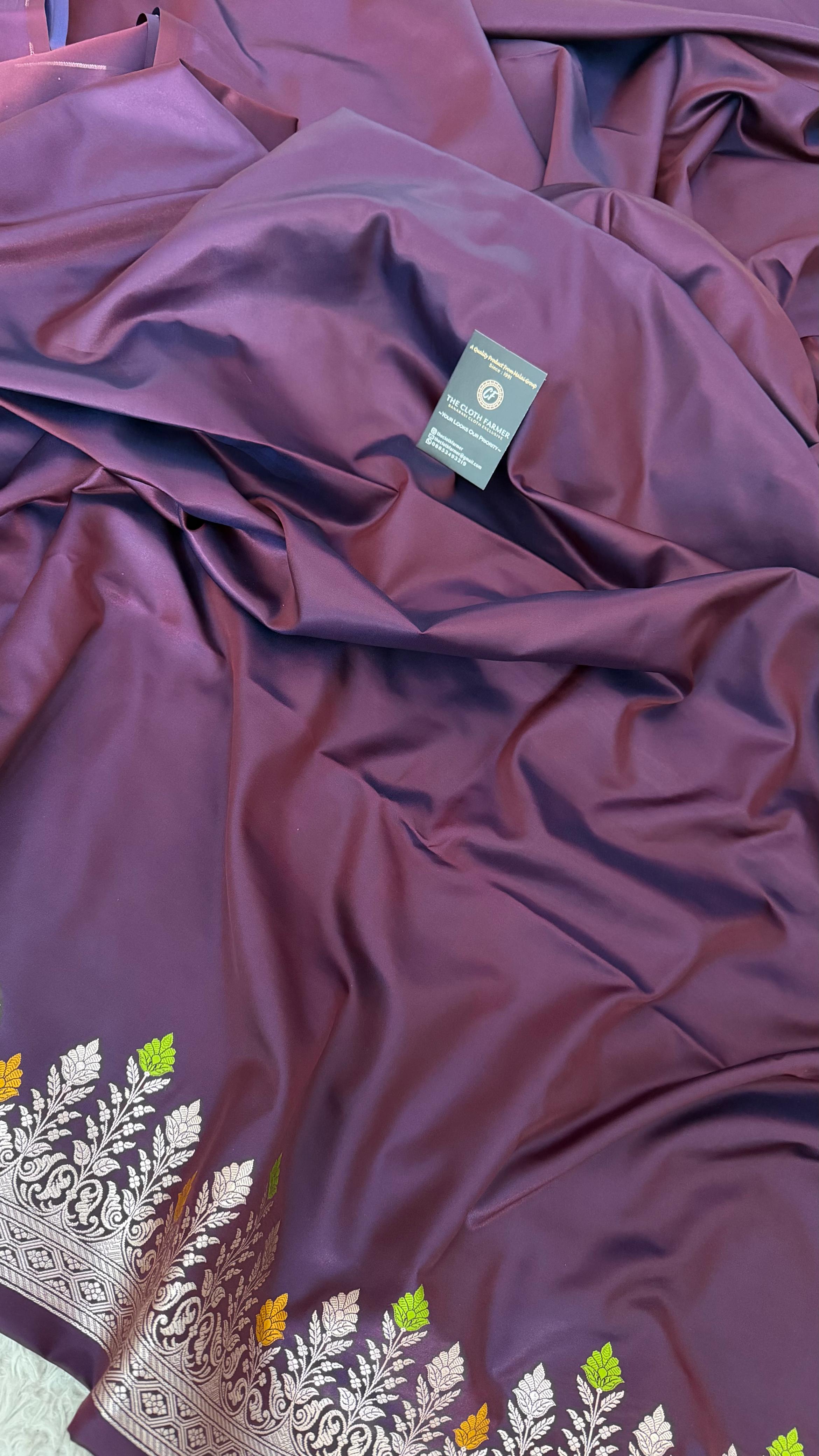 GARNIETTE COLOR MASHRU SILK 3 PIECE SUIT